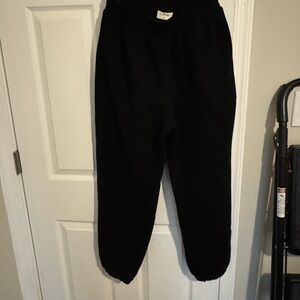 Comfrt Black Travel Essentials Sweatpants